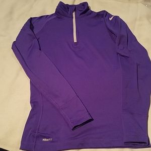 Nike Pro Fit chest zipper top S(4-6)
